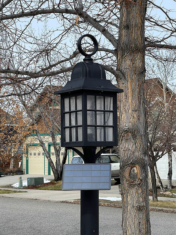 solar powered street lamp retrofit kit