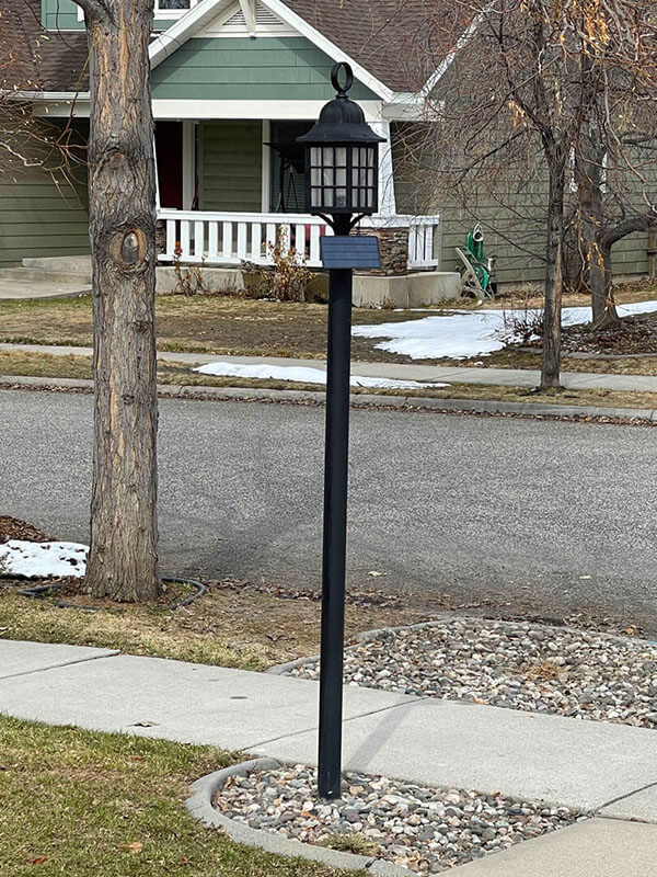 solar powered street lamp retrofit kit