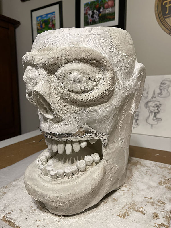 air dried clay teeth